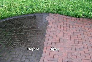 Pressure cleaning removes the dirt, mildew and other grime that tends to build up on your driveway, sidwalks and pool decks.