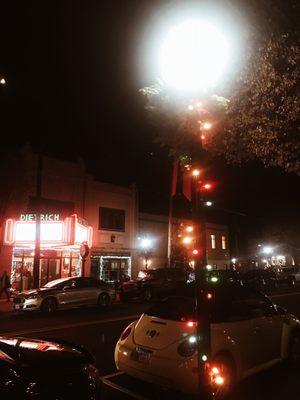 Adorable theater in the middle of the adorable town.