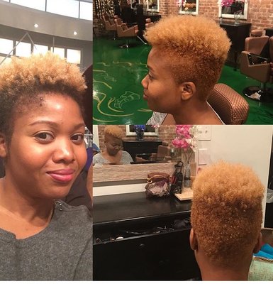 Blonde Tapered Cut