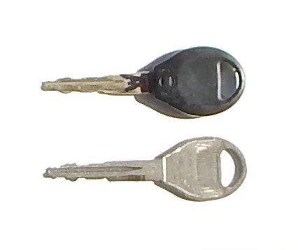 old key with black plastic