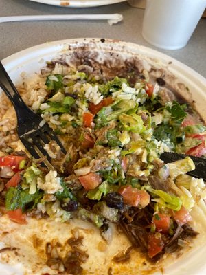 Birria Dinner Plate. My favorite lunch on my trip to St George. A hidden gem. Try it and you won't be disappointed