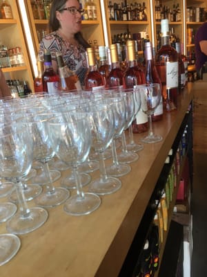 Rosé tasting