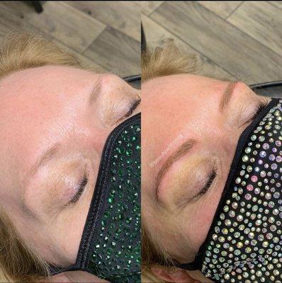 Before vs After Microblading