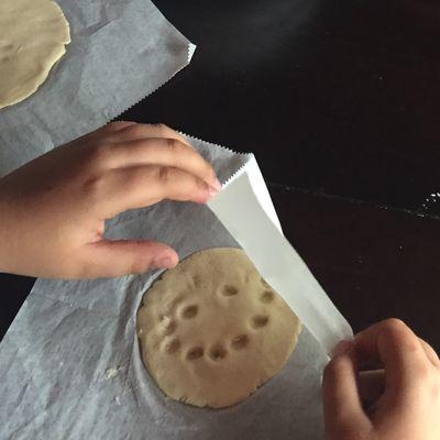 Haciendo tortillas