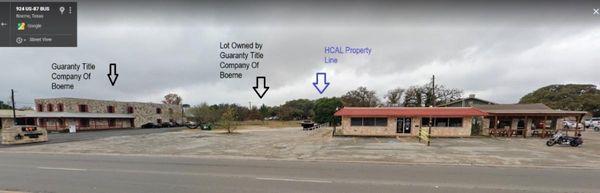 Vacant lot between Guaranty and HCAL