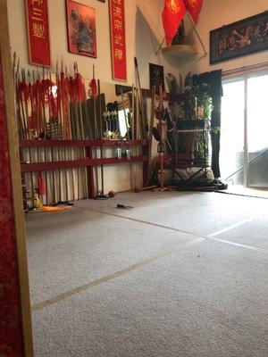 Inside of Kung fu studio.