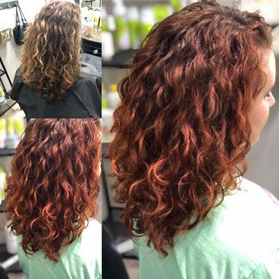 Before and after color and DevaCut