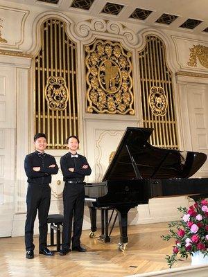 Our students in the winners' concert in Salzburg, Austria.