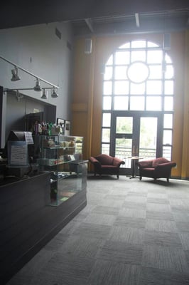 Our lobby! Have a seat in the purple chairs where John Waters, Ed Lachman, Harmony Korine and Parker Posey have all sat!