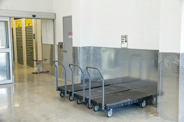 Flatbed Carts Make Moving Items Into and Out of Your Storage Unit a Snap!