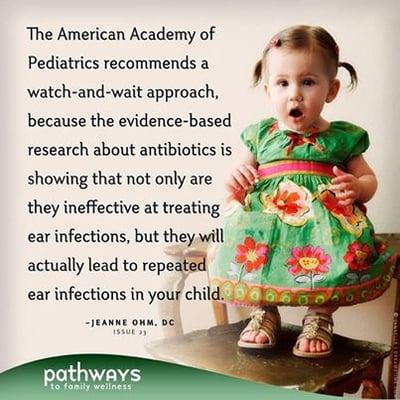 Chiropractic care can help with ear infections, ask us how!