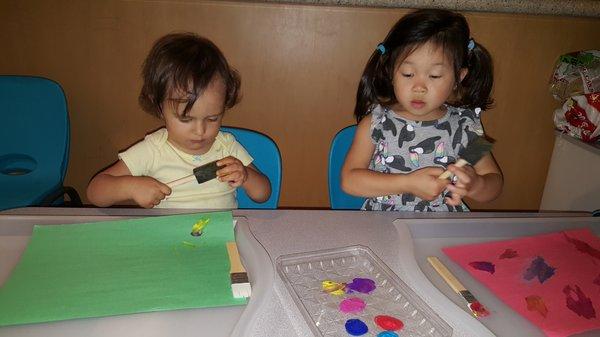 Painting at Su-Ly Family Child Care.