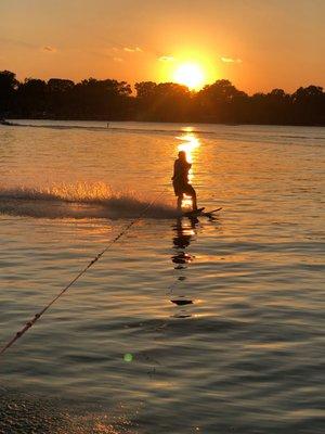 Water skiing is another favorite past time.