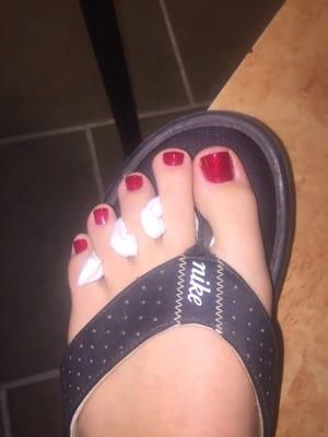 Red sparkles for Christmas