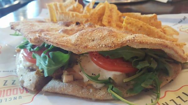 Caprese grilled chicken sandwich