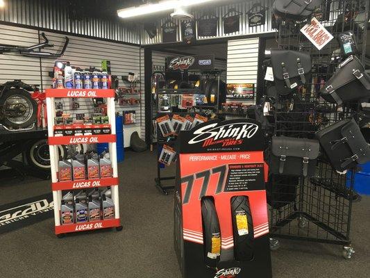 We offer Tires, Parts, and Accessories for you motorcycle.