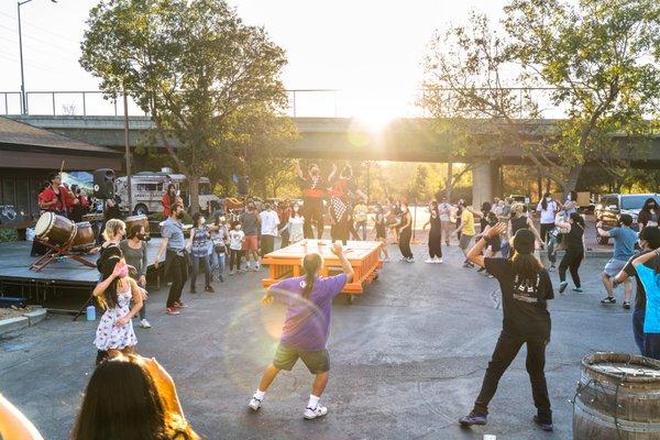 Obon Odori -- community dancing!