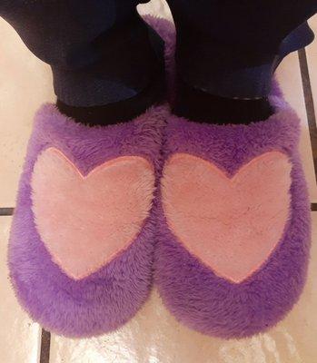 Heart slippers that I got weeks ago