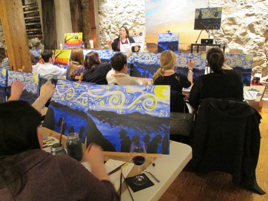 Van Gogh's Starry Night @ Cork Wine & Tapas Bar. January 31st, 2014