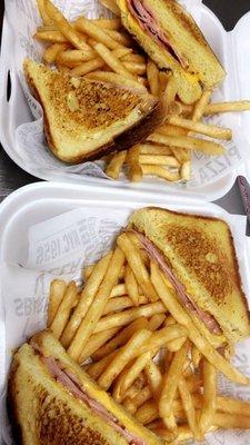 GRILLED HAM AND CHEESE