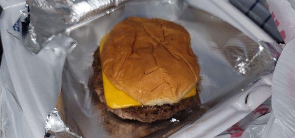 Cheese burger, fresh and delicious.