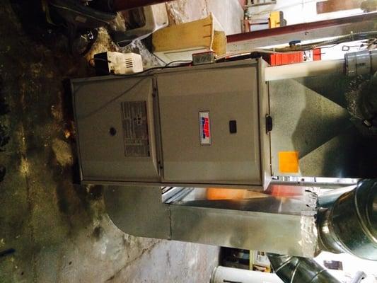 New high efficiency furnace we installed in utica ny