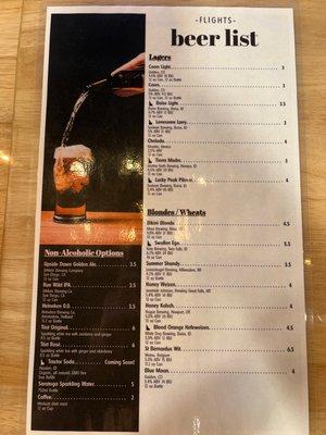 Beer list