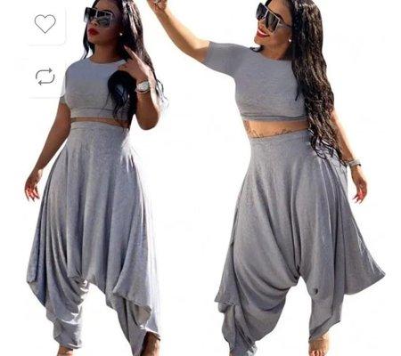 Two-Piece Grey Harlem Set.