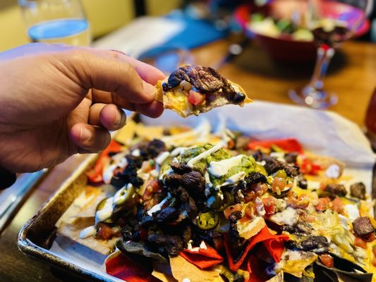 Carne Asada nachos