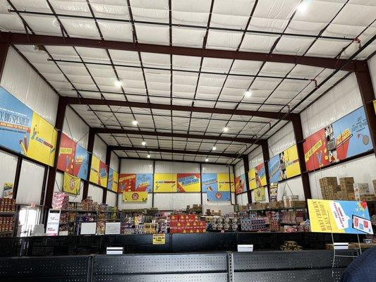 Alamo Fireworks Megastore warehouse