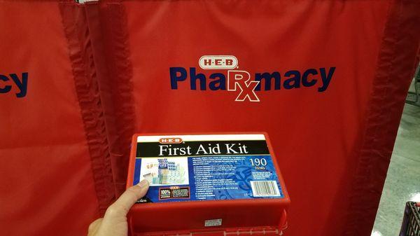 Find your first aid kit at the pharmarcy