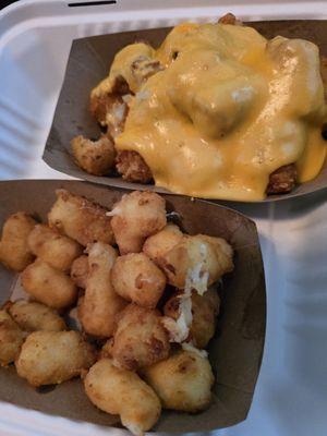 Cheesy tots and cheese curds