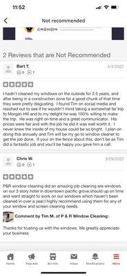 5 star reviews that are not s recommended. Hmm...