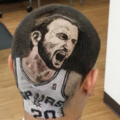 Tribute to the great Manu Ginobili only at Kardzmatic Barbershop.