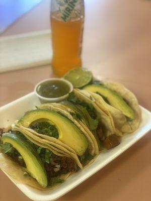 The tacos they are hard to show off but I ordered beef tongue, chorizo, carnitas and Carne asada