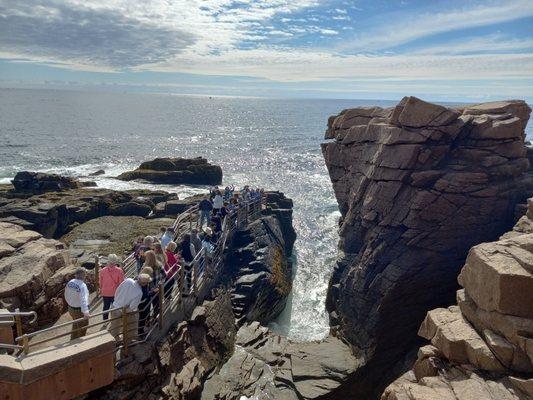 Touring Thunder Hole, Acadia National Park, 2023.