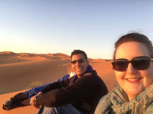 Sunset in the Sahara!