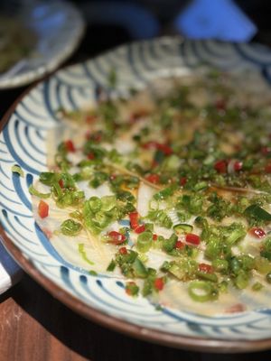 Yellowtail diced chiles