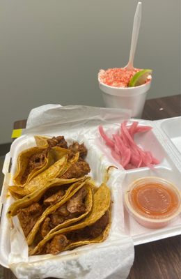 Cochinita Pibil and corn