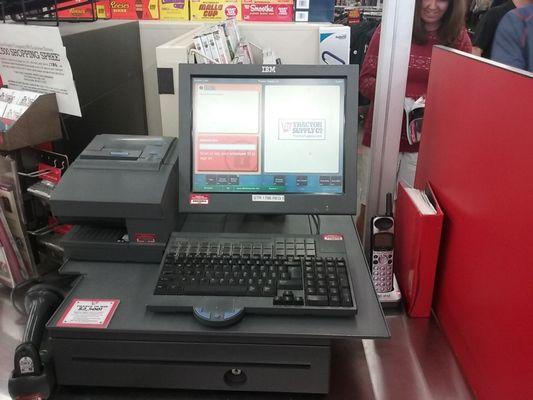 Working a problem with a POS terminal