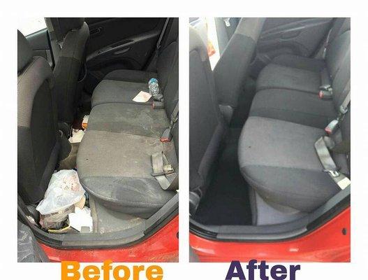 Deep clean Seats & Carpet restoration!