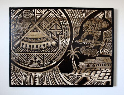 Samoan seal, Polynesian art.