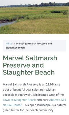 Marvel Saltmarsh Preserve