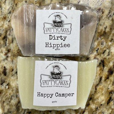 Two bar soaps