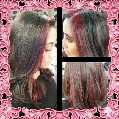 Added a splash of red-violet highlights