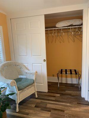 Closet in the bathroom