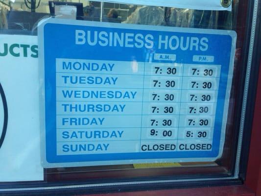 Business Hours