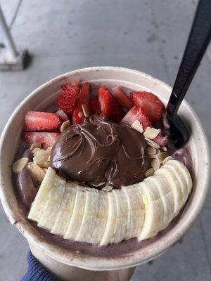 Nutella acai bowl