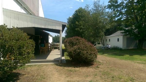 The side entrance to the barnhouse theatre