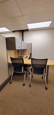 Tax preparer cubicle